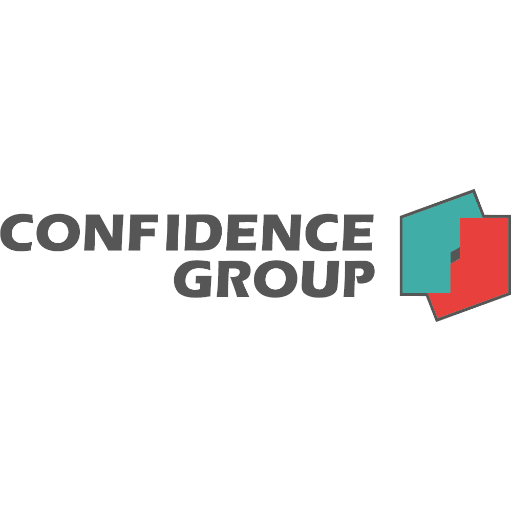 Confidence Group белый фон квадратный